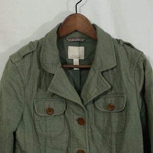 Banana Republic Heritage Military Utility Jacket Olive Green Women’s Size M